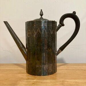 1960s Lunt Silver Plate Coffee Pot Mid Century Vintage